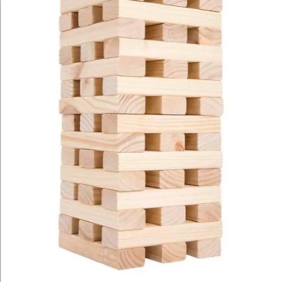 Nontraditional Giant Wooden Blocks Tower Stacking Game by Hey! Play! - Picture 2 of 10
